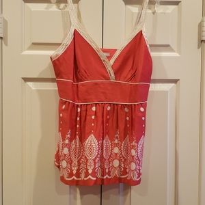 NWT Ella  Rose orange top size 14